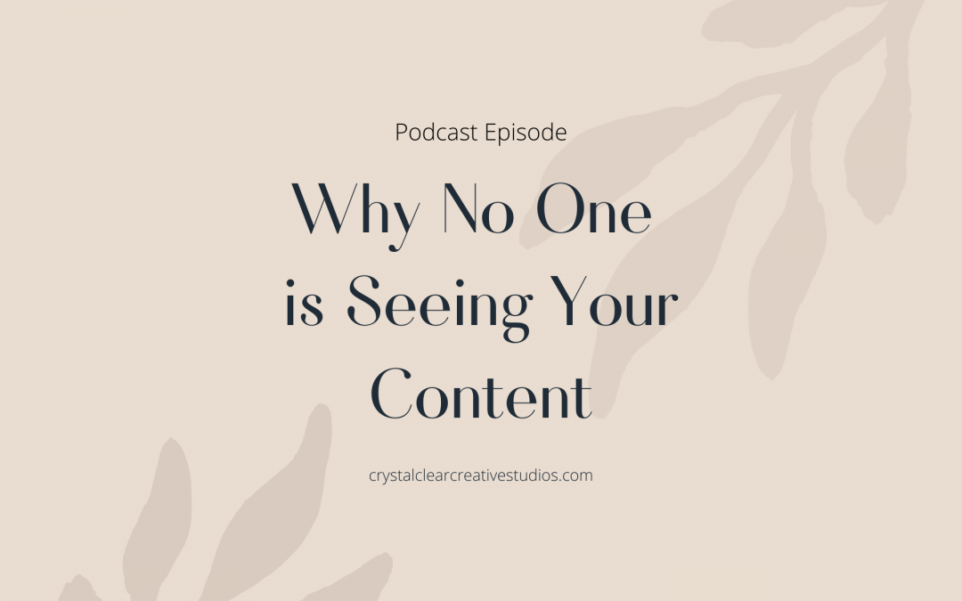 Why No One Is Seeing Your Content & How to Fix it!