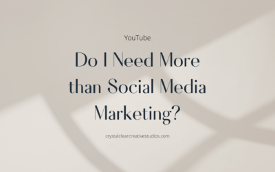 Do I Need More Than Social Media Marketing?